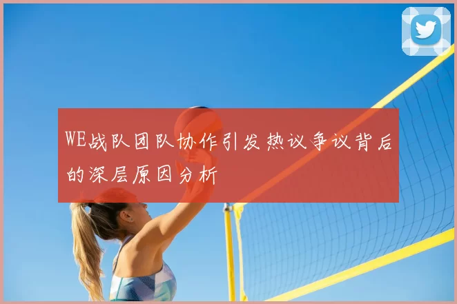 WE战队团队协作引发热议争议背后的深层原因分析