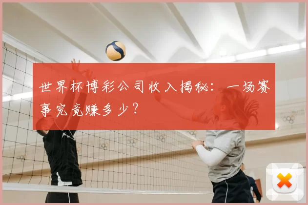 世界杯博彩公司收入揭秘：一场赛事究竟赚多少？